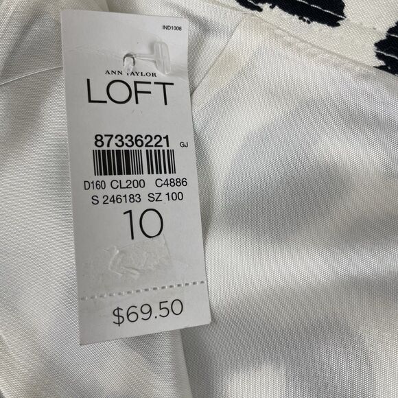 NWT Ann Taylor LOFT Skirt Animal Print Pencil Straight Silk Blend Office-10 - Picture 8 of 11